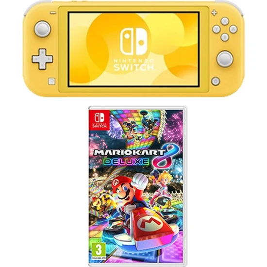 Nintendo Switch Lite Konsol Sarı + Mario Kart 8 Deluxe Nintendo Switch