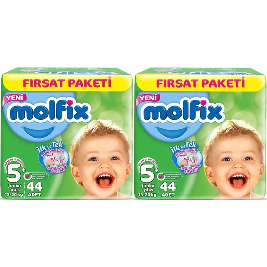 Molfix 5+ Numara 44*2=88 Bebek Bezi Fiyatı Taksit Seçenekleri