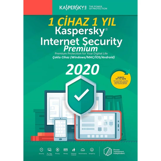 Kaspersky internet Security 2024 1 Bilgisayar Dijital Lisans