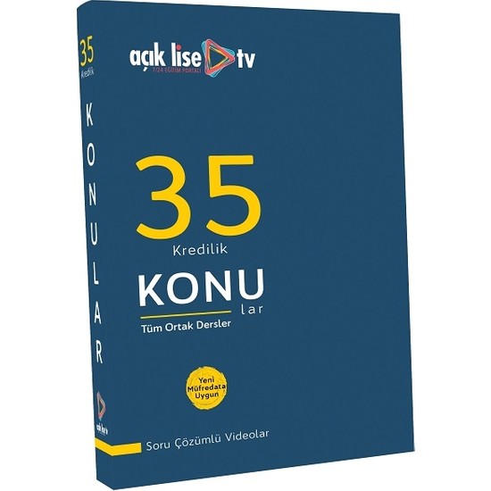 Açık Lise Tv 35 Kredilik Konular - Ortak Dersler Kitabı ve ...