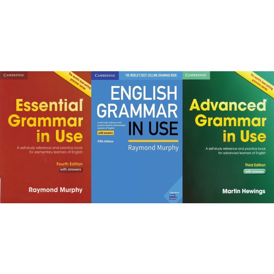 Cambridge University Press Essential Grammar In Use + English Grammar In Use + Advanced Grammar In Use + With Answers + CD