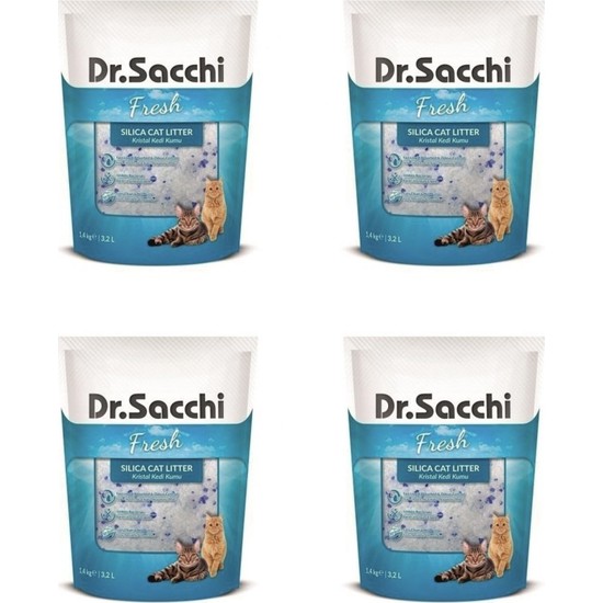 Dr.Sacchi Silica Kedi Kumu 3,2 l x 4 Adet Fiyatı