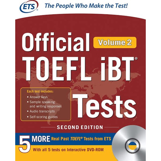 Ets Official Toefl Ibt Tests Volume 2 Second Edition Kitabı