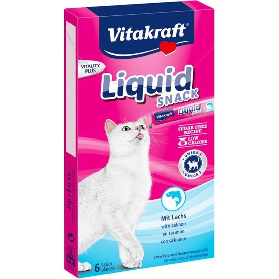 Vitakraft Cat Liquid Snack Somon &amp; Omega 3 Kedi Ödülü 90 gr Fiyatı