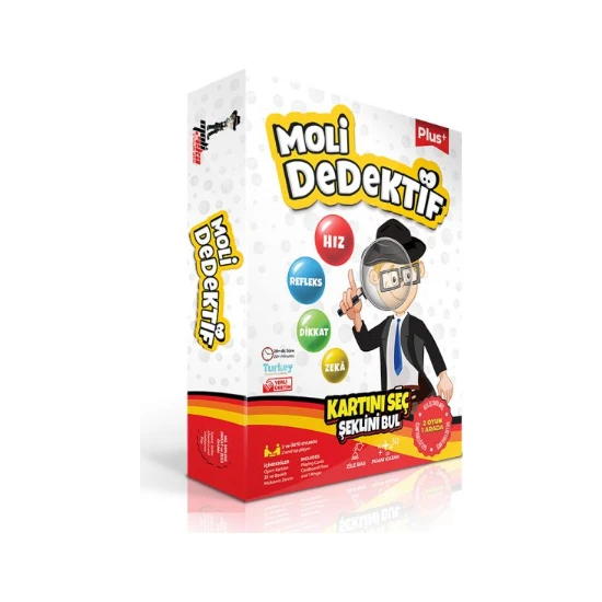 Moli Toys Dedektif Plus 2 Oyun 1 Arada Eğitici, Zeka ve Strateji Oyunu