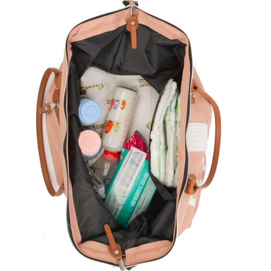 Bagmori Pembe Baby Bag Baskılı Bebek Bakım Çantası Fiyatı