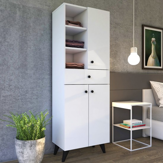 Tocco 1015 Deniz 3 Kapaklı Tek Çekmeceli Çok Amaçlı Dolap Fiyatı