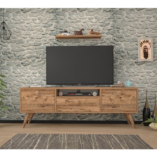 Ankara Mobilya Penta Atlantik Çam 140 cm Tv Sehpası Fiyatı