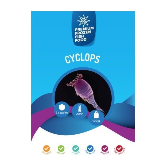 Rdm Premium Frozen Fish Food Cyclops 100Gr 35Adet Fiyatı