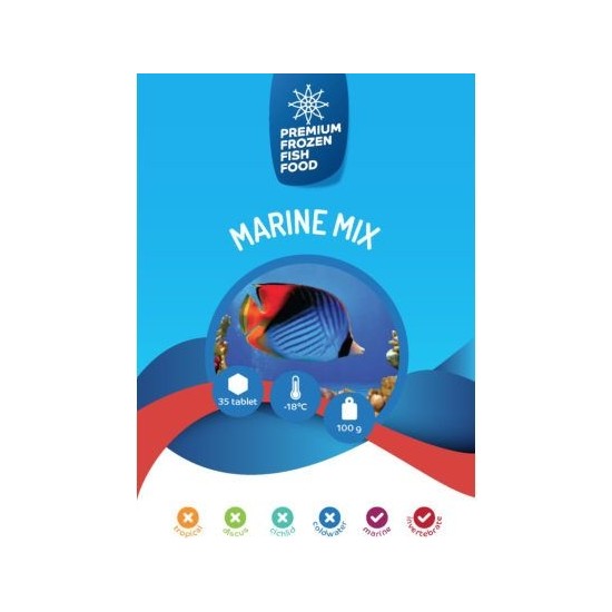 Rdm Premium Frozen Fish Food Marine Mix 100Gr 35Adet Fiyatı