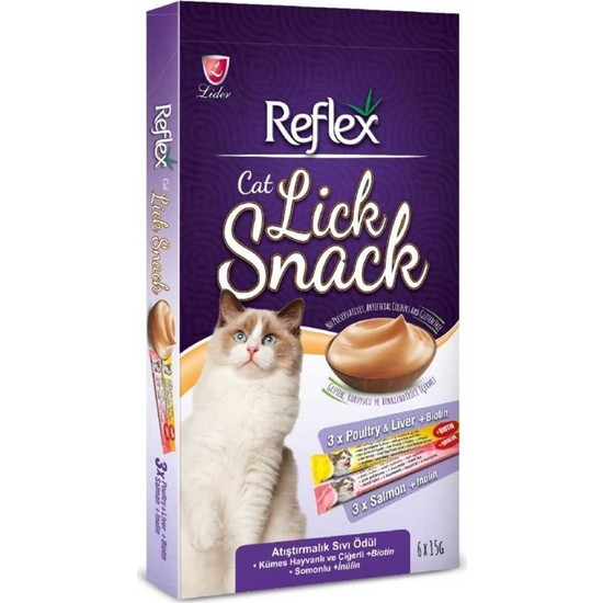 Reflex Lick Snack Sıvı Kedi Stick Ödülü 6*15Gr. Fiyatı
