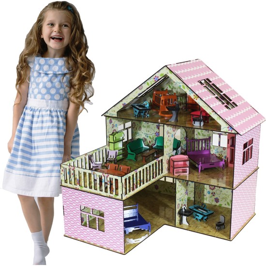 Hayal Oyuncak Ahşap Rüya Oyun Evi Portatif Barbi Bebek Hayal Oyuncak Ahşap Rüya Oyun Evi Portatif Barbi Bebek
