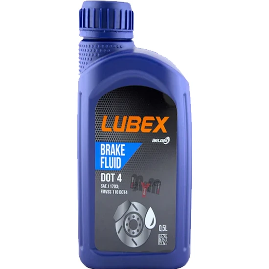 Lubex Dot4 Brake Fluıd Hidrolik Fren Yağı Sentetik 0,5lt