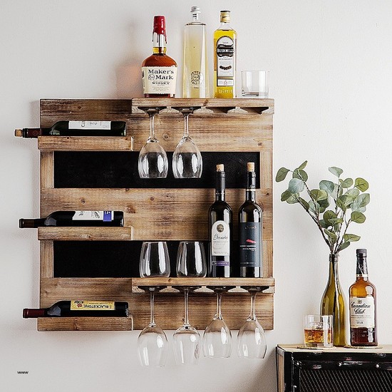 Ecodeco Duvar Şarap Rafı Şaraplık Mini Bar Fiyatı