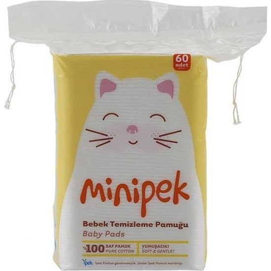 İpek Minipek Bebek Temizleme Pamuğu 60�Lı 6 Paket Fiyatı