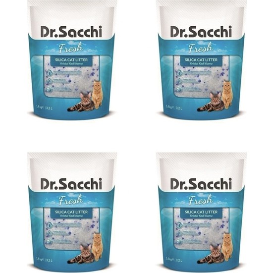 Dr.Sacchi Silica Kedi Kumu 3,2 l x 4 Adet Fiyatı
