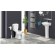 Turavit Polo Alttan Çıkışlı Klozet + Rezervuar + Nova Ses Yok Kapak + İç Takım