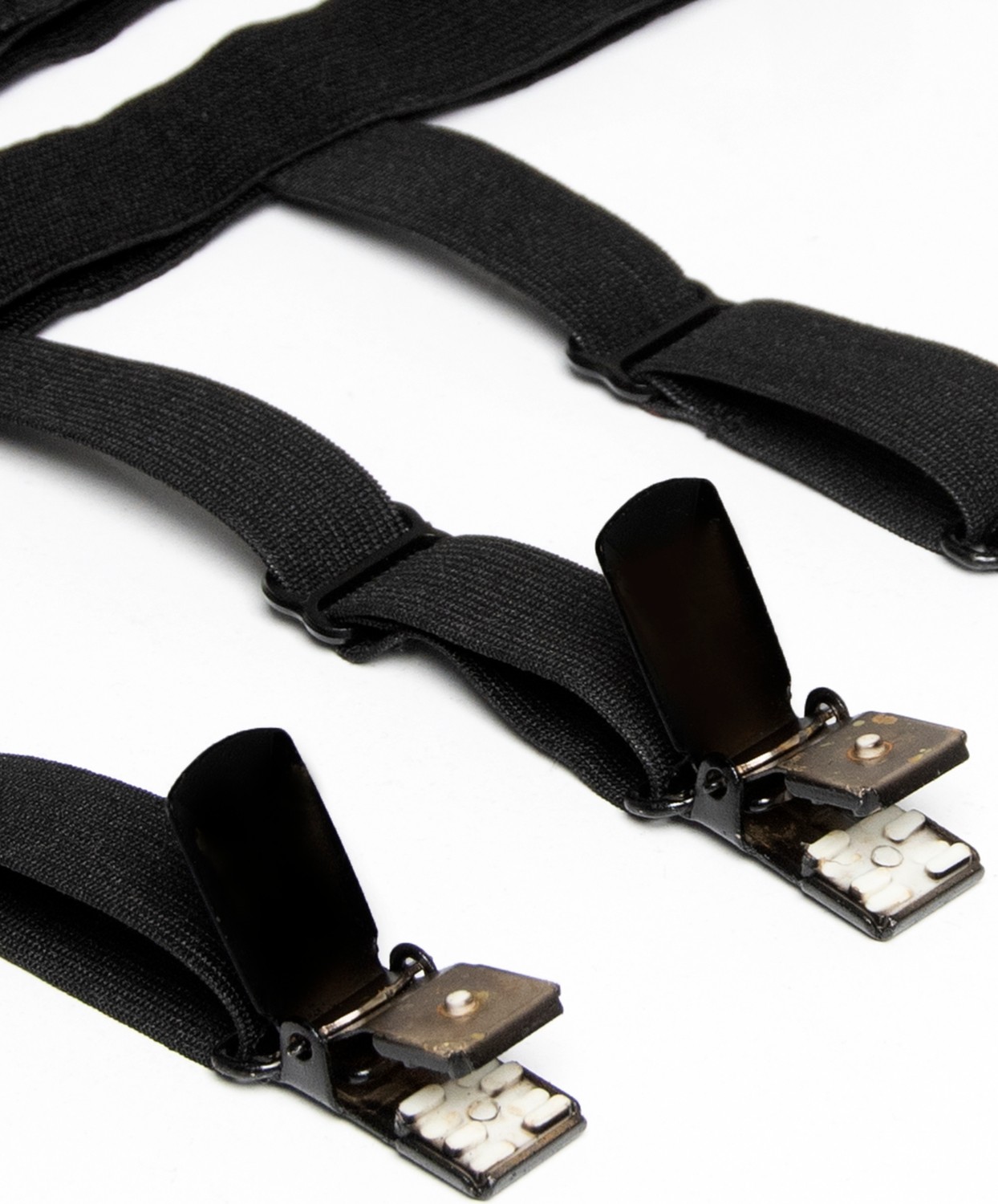 Deepsea Unisex Gömlek Tutucu Siyah Lastikli Ayarlanabilir Metal Kıskaçlarla Güçlü Tutuş görsel 3