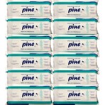 Pine Alkolsüz Hasta Perine Ve Vücut Temizleme Havlusu 50'Li X 12 Paket