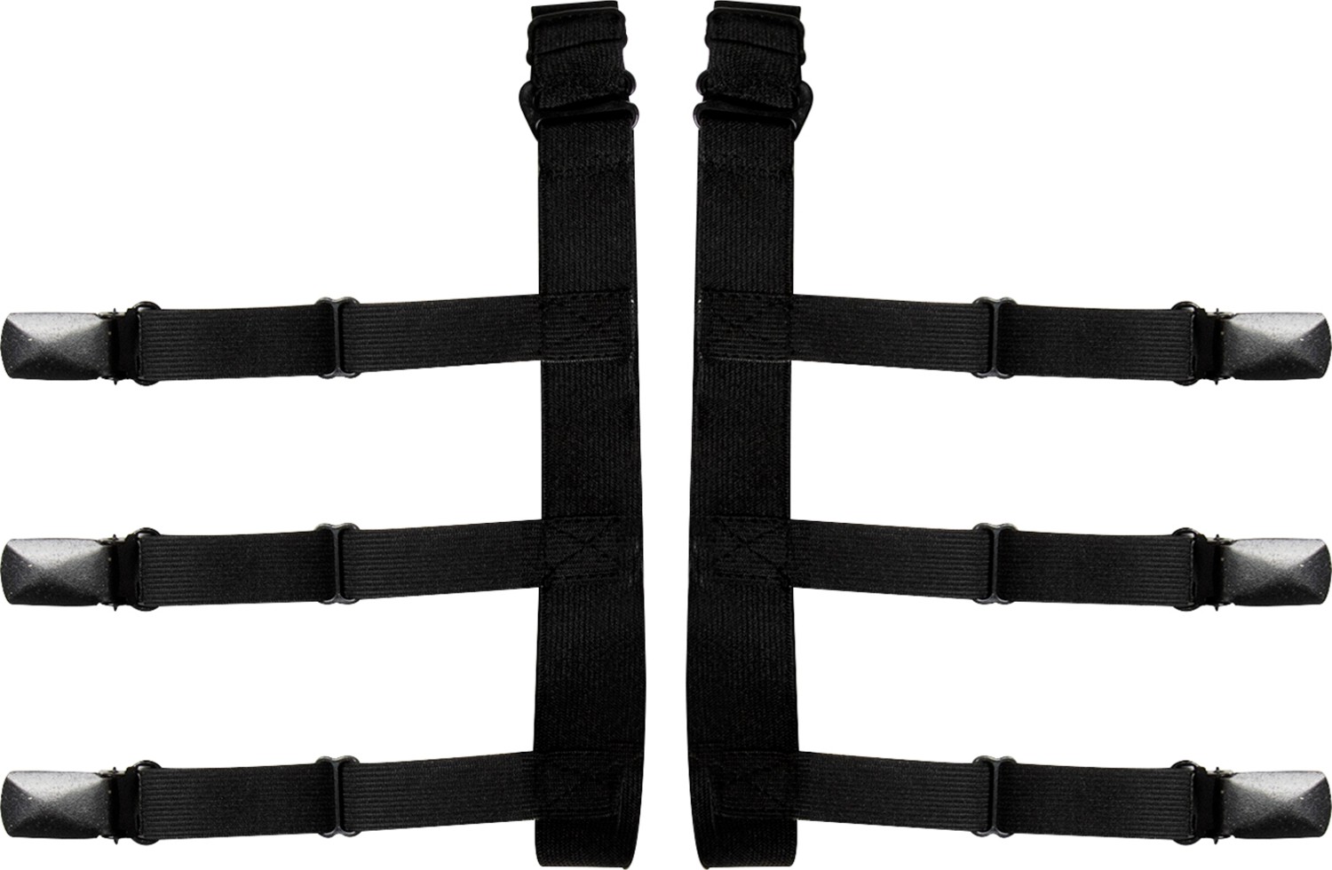 Deepsea Unisex Gömlek Tutucu Siyah Lastikli Ayarlanabilir Metal Kıskaçlarla Güçlü Tutuş görsel 4