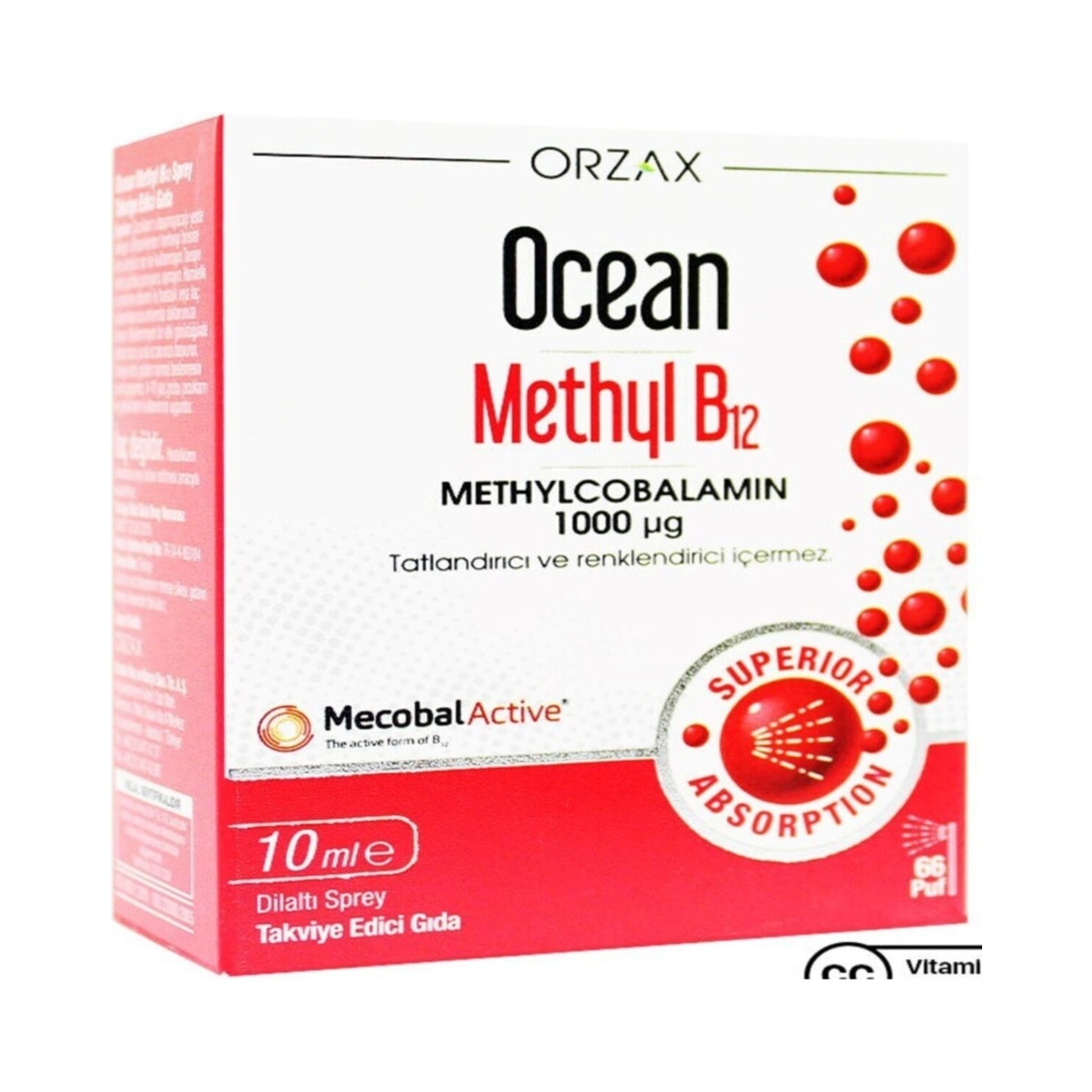 Ocean Methyl B12 1000μg Sprey 10 Ml Ve Ocean D3 K2 Damla 20 Fiyatı