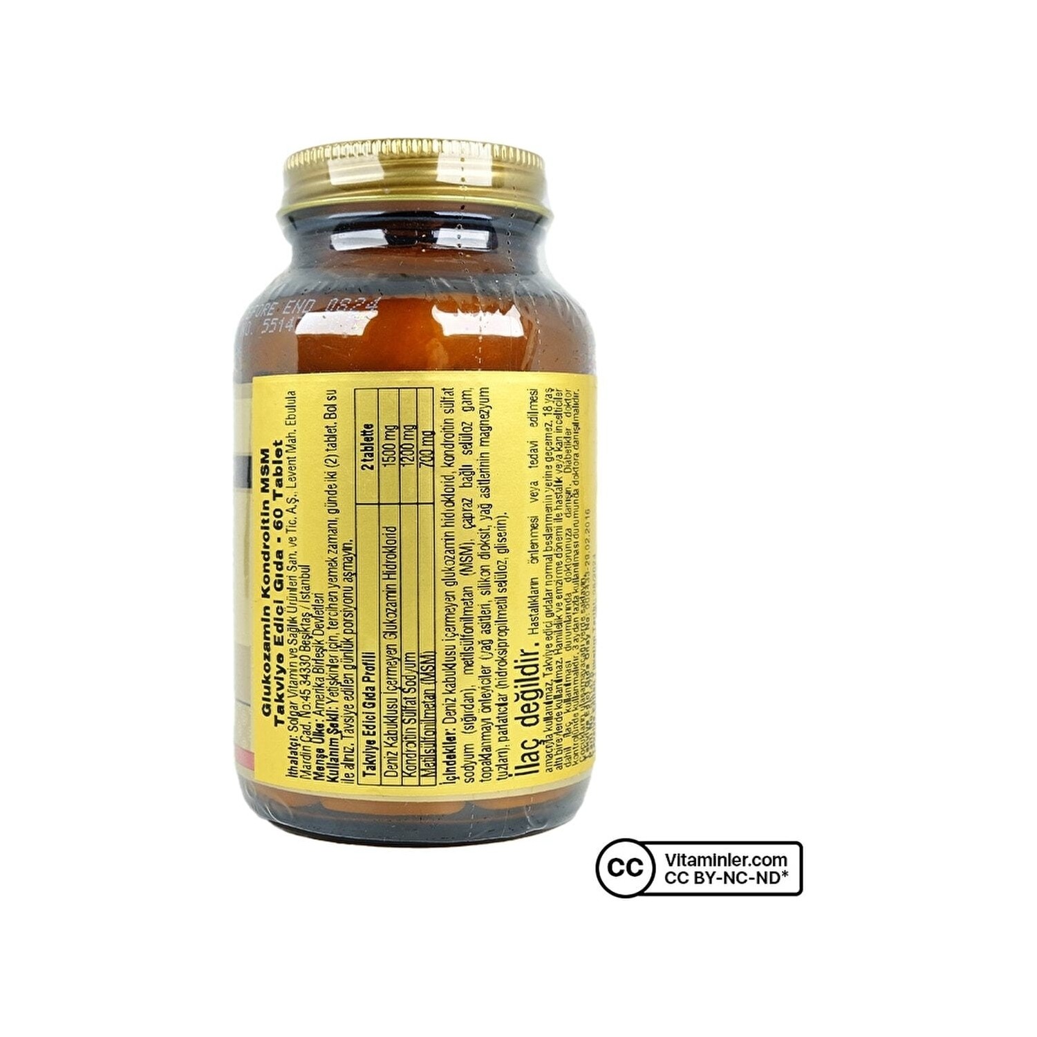 Solgar Glucosamine Chondroitin Msm 60 Tablet Fiyatı