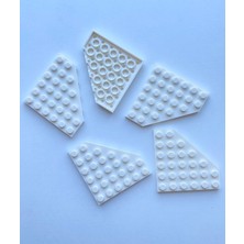 LEGO Orijinal Parçalar - Wedge, Plate 6 x 6 Cut Corner (5 Adet)