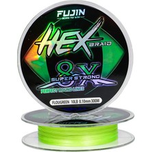 Fujin Hex Braid 8x 300MT Fluo Green Pe Ip Misina