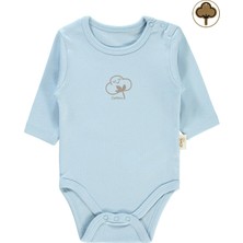 Civil Baby Bebek Organik Çıtçıtlı Badi 0-18 Ay Mavi