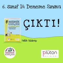 Plüton Yayınları 6. Sınıf Matematik Karavanı 14 Deneme Sınavı (Ciltli)