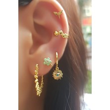 MorMajor Silver Tekli Ithal Yusufçuk  Gümüş Piercing Küpe