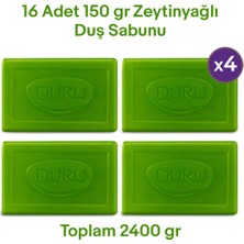 Duru Natural Olive Zeytinyağlı 16 Adet Banyo Sabunu 4x600gr