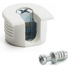 Ayder Kilitli Gömme Raf Pimi Sunta Diş Beyaz 18MM ( 10 Adet)