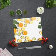 Decorita Limon Desenli | Cam Kesme Tahtası - Cam Kesme Tablası