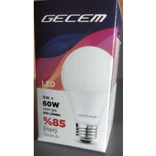 Gecem 9W Led Ampul 10'lu Paket Günışığı