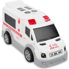 Webinay Home Ekip Otosu Kırılmaz Oyuncak Ambulans Arabası 1 Adet