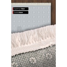 10 Post Onlineyolluk Koridor Siyah Beyaz Patchwork Kaymaz Yuvarlak Oval Kesme Ince Yıkanabilir Halı