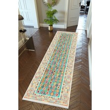 10 Post Online Yolluk Koridor Çok Renkli Dijital Baskı Kaymaz Yuvarlak Oval Kesme Ince Yıkanabilir Halı