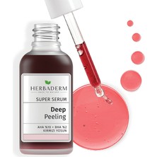 Herbaderm Superserum Kırmızı Yüz Peeling AHA%10BHA%2