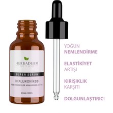 Herbaderm Süper Serum (Hyaluronik Asit 3D %1) Nemlendirici 30 Ml