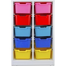 Edutoys DOLAP PLASTİK 10 ÇEKMECELİ