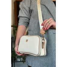 Just Polo Kadın Siyah 5 Bölmeli Ayarlanabilir Uzun Askılı Omuz Çantası Postacı Çantası 6 Bölmeli 28 X18 cm 4023-GD