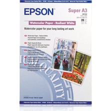 Epson A3+ Watercolor Paper - Radiant White (20 Sheets) C13S041352