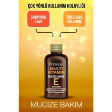 Fitness Professional Acil Onarıcı Mucize Bakım E Vitamini Biotin Collagen Provitamin B5 Multivitamin Saç Bakım Kürü 10 ml