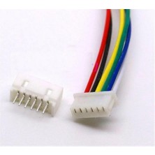 Sanec 2,5mm 6pin Jst Xh Kablolu Konnektör Beyaz Takım 30CM