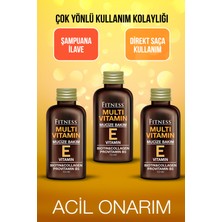 Fitness Professional Acil Onarıcı Mucize Bakım E Vitamini Biotin Collagen Provitamin B5 Multivitamin Saç Bakım Kürü x 3