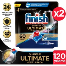 Finish Quantum Ultimate 120 Kapsül  Bulaşık Makinesi Deterjanı Tableti (60X2)