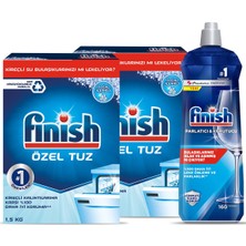 Finish Bulaşık Makinesi Tuzu 3000 gr + Parlatıcı 800   ml