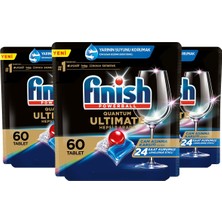 Finish Quantum Ultimate 180 Kapsül Bulaşık Makinesi Deterjanı Tableti (60X3)