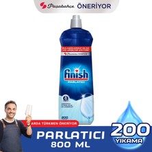 Finish Bulaşık Makinesi Parlatıcı 800  ml+ Bulaşık Makinesi Deterjanı Makine Temizleyici 2X250